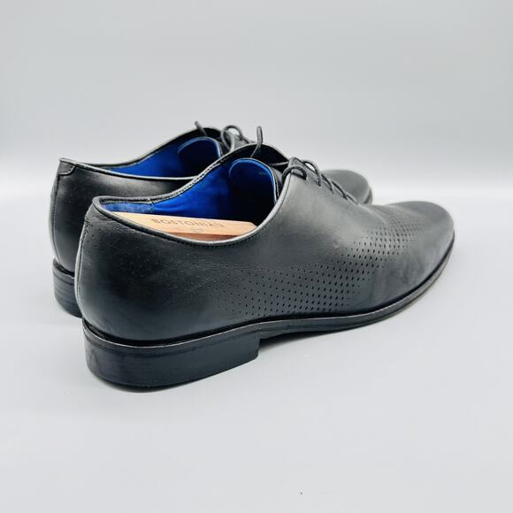 Cole Haan Shoes Mens 12 Black Perforated Leather Oxford Grand OS Dress Lace Up